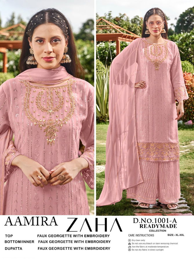 Aamira By Zaha Faux Georgette Pakistani Readymade Suits Wholesale Shop In Surat
